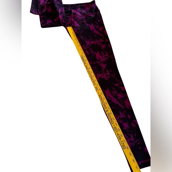 2 Pair Lululemon Leggings Sz 6 1- Speed Tight IV Striped 1-Wunder Under Tie Dye. - Picture 10 of 14